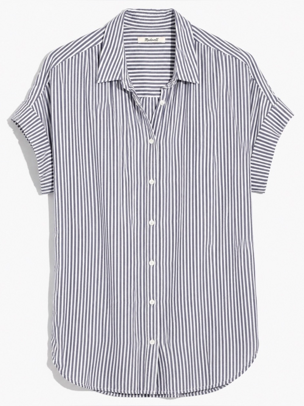 Madewell Central Striped blue striped button down, XS